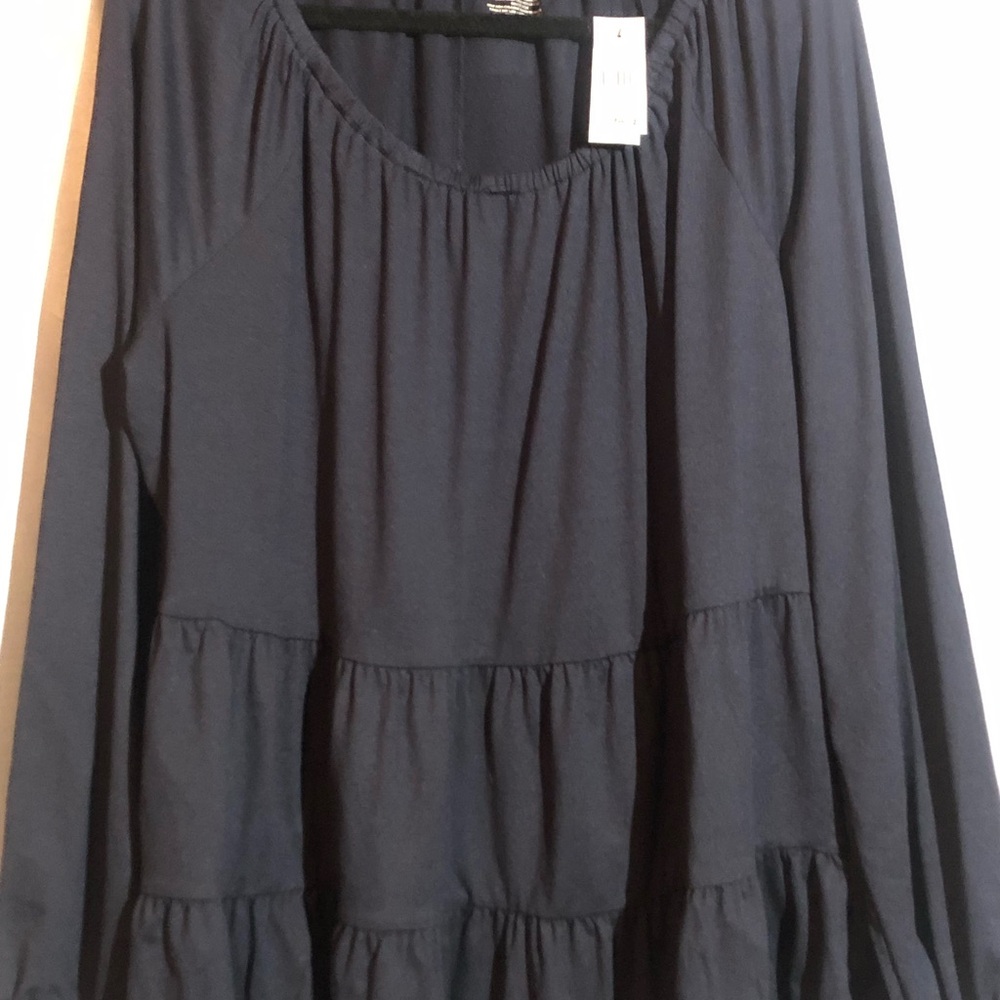 Lane Bryant Blue Long Sleeve Top